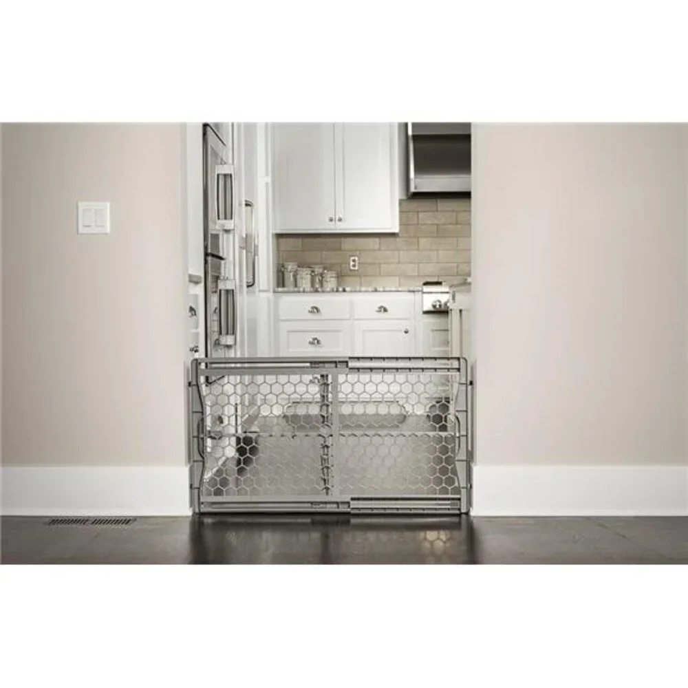 Easy Fit Plastic Adjustable Extra Wide Baby Gate, 1 Count (Pack of 1)